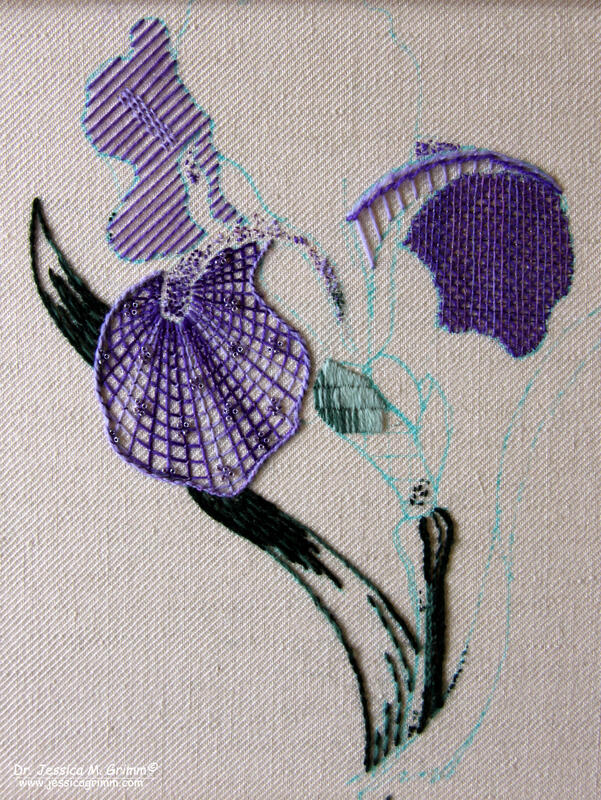 Crewelwork embroidery by Elena Golovkina