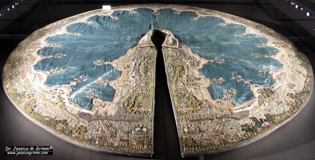 Geborduurd landschapskleed van keurvorst Johan Georg I van Saksen, gemaakt in 1611 door Hans Erich Friese in Dresden, Duitsland.