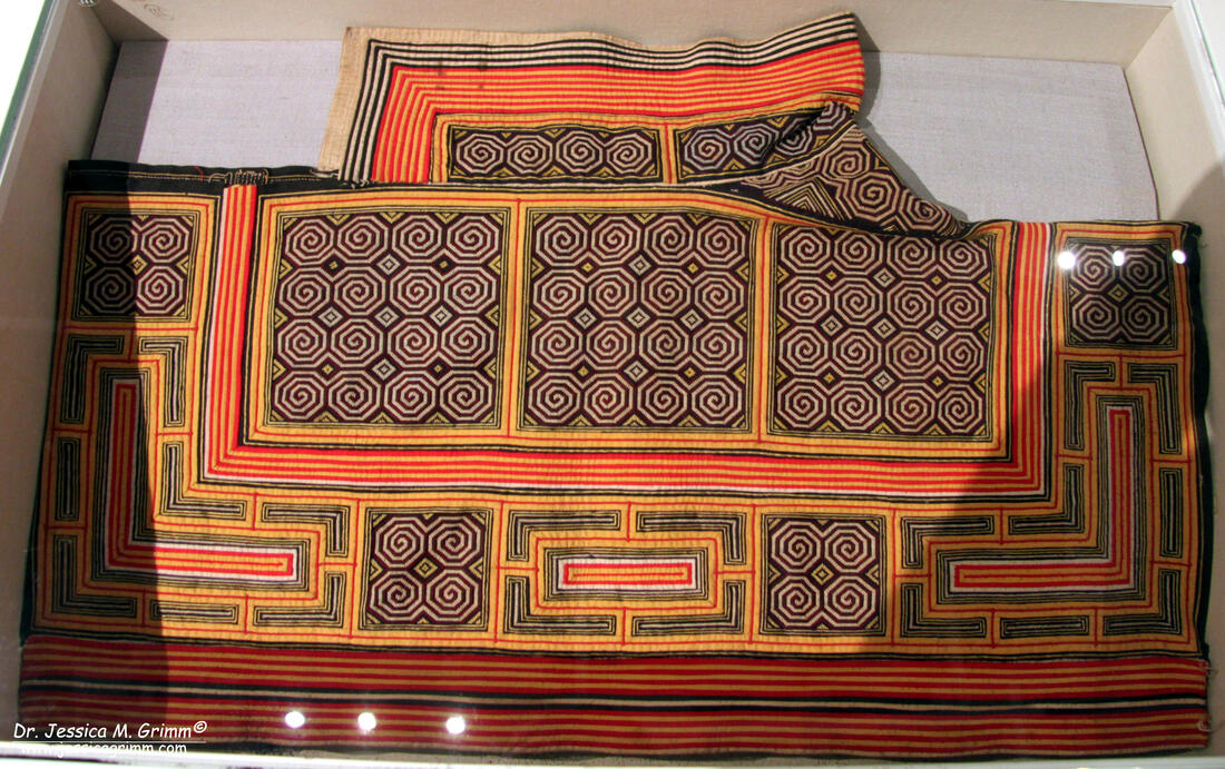 Embroidered shawl by the Miao people of China