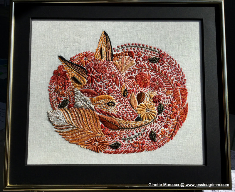 Millie Marotta embroidered fox
