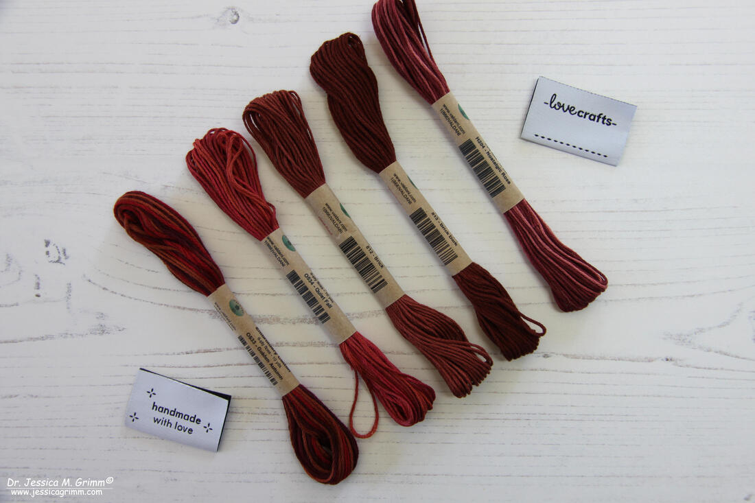 Variegated Embroidery Thread. Fine Perle 16 Autumn, variegated hand  embroidery thread