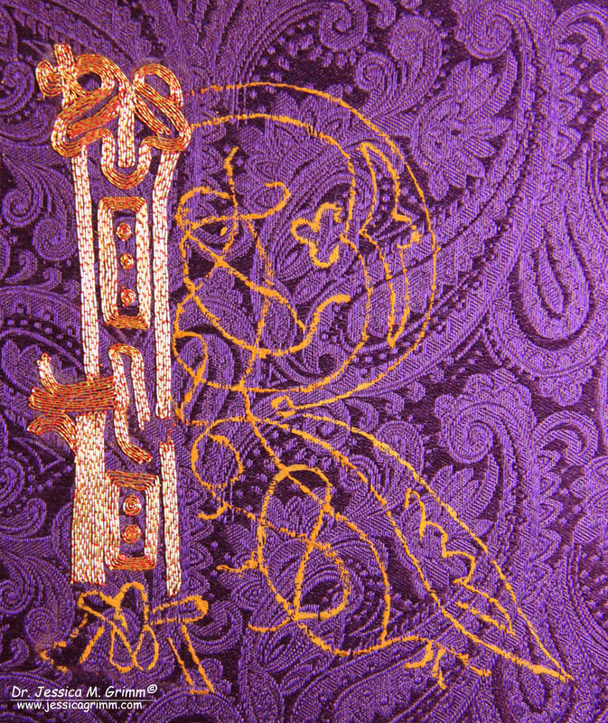 Pure silk embroidery floss, black - SARTOR BOHEMIA