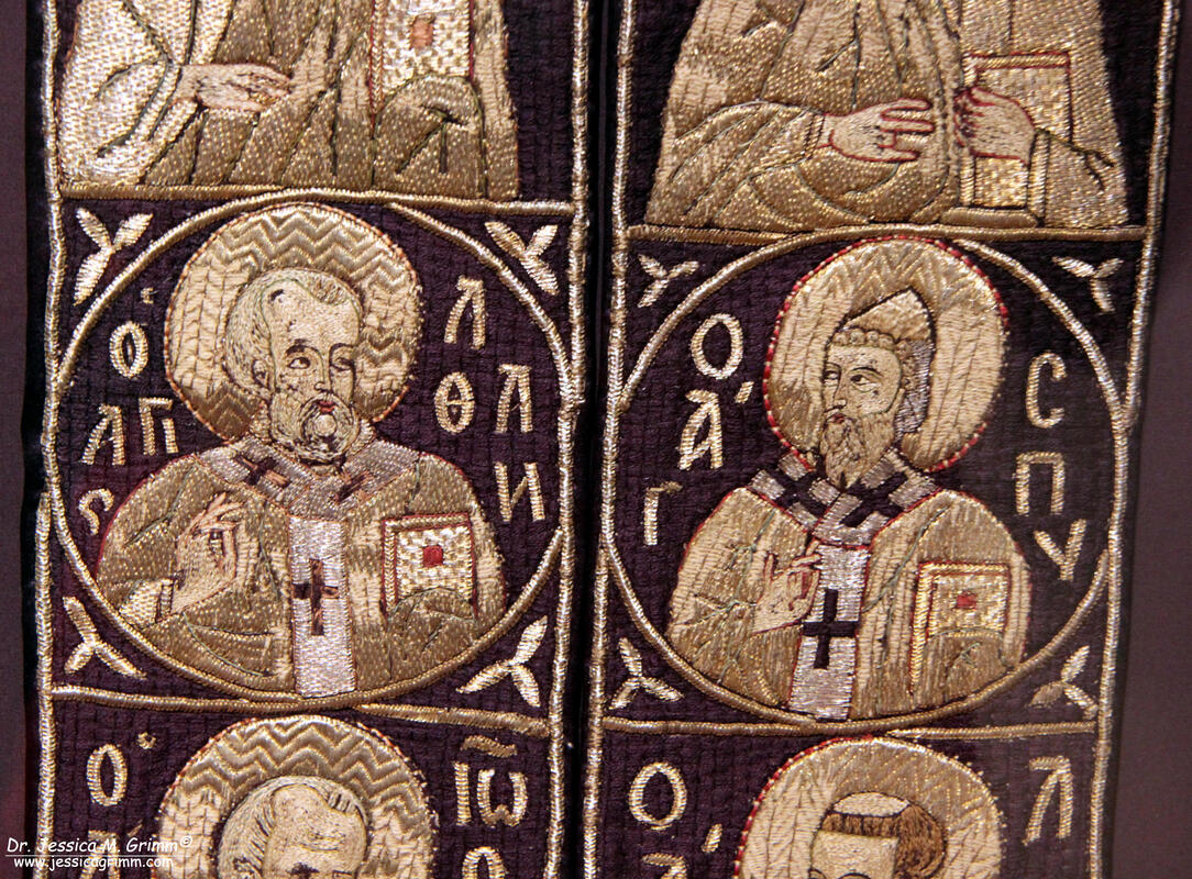 Detail of an epitrachelion made in the 15th century in Byzantium