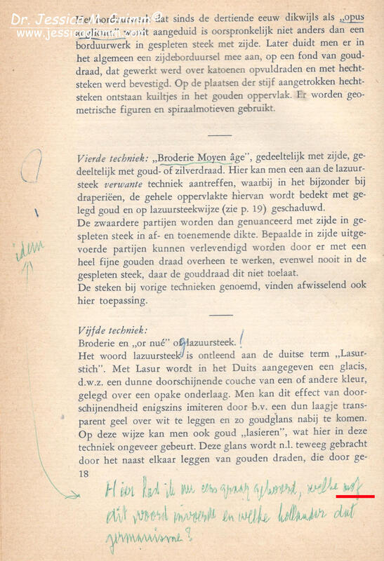 A rude remark from the margins of Laat Gotisch borduurwerk in Nederland