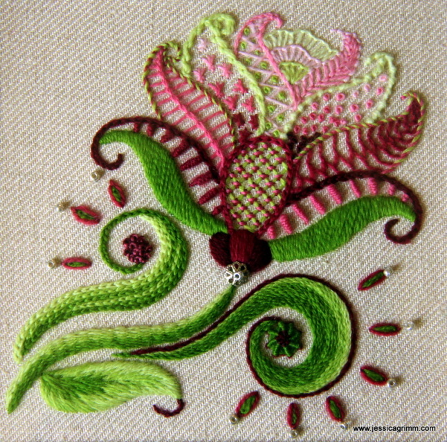 Embroidery instructions Stickvorlagen Jessica Grimm Märchenhaftes Sticken